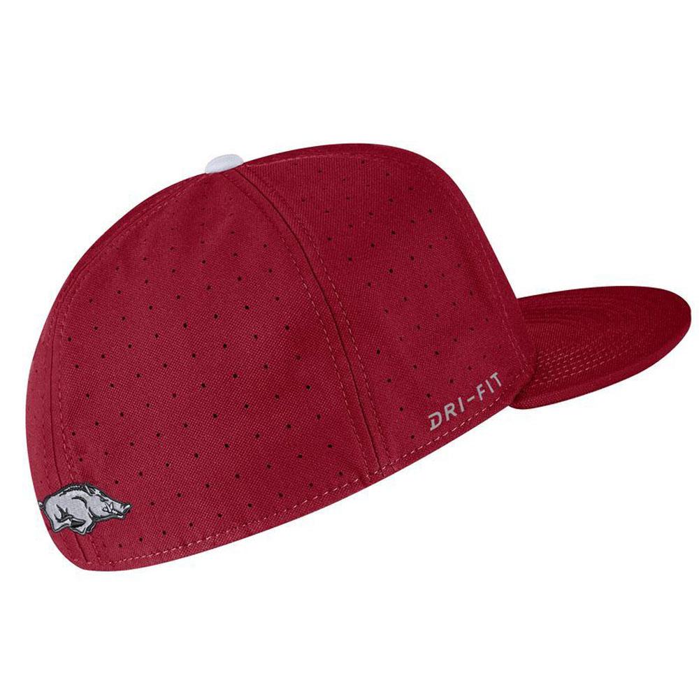 Razorbacks | Arkansas Nike Aerobill Baseball Fitted Hat | Alumni Hall